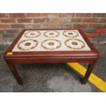 A G-Plan tiled topped coffee table 15 1/2" x 28" x 20"