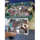 A large selection of costume jewellery to include mainly necklaces and bangles, 28kg total