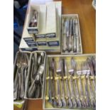 Stanley Rogers Countess boxed cutlery and flatware and mixed silver plated cutlery and flatware