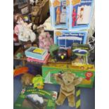 A quantity of late 20th century collectors dolls, toys and soft animal toys, to include a Palitoy
