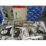 Five mixed albums of cigarette cards, together with an early 20th century album of photographs and a