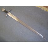 A reproduction of a 13th century war sword, John Barnett, 1.8kg