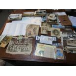A collection of cartes de visite, Edwardian and later postcards, XLCR stamp album with various