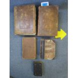 A group of 18th century and 19th century bible and prayer books and other to include a Cambridge