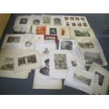 A group of early 19th century and later engravings and prints to include Mrs Lawson after a painting