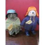 A 20th century Paddington bear soft toy, together with a 20th century Aunt Lucy bear
