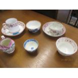 A quantity of 18th century and later English china with an Oriental theme to include tea bowls and