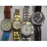 Four gents automatic wristwatches