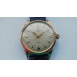 A 1950's 18ct gold gents Vacheron and Constantin bumper automatic wristwatch. The signed dial with