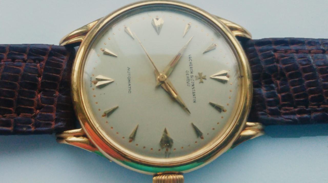 A 1950's 18ct gold gents Vacheron and Constantin bumper automatic wristwatch. The signed dial with - Image 2 of 10