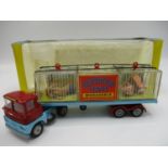 Corgi No. 1139 Major Chipperfields Circus Seammell Handyman Menagerie in red and blue with cast