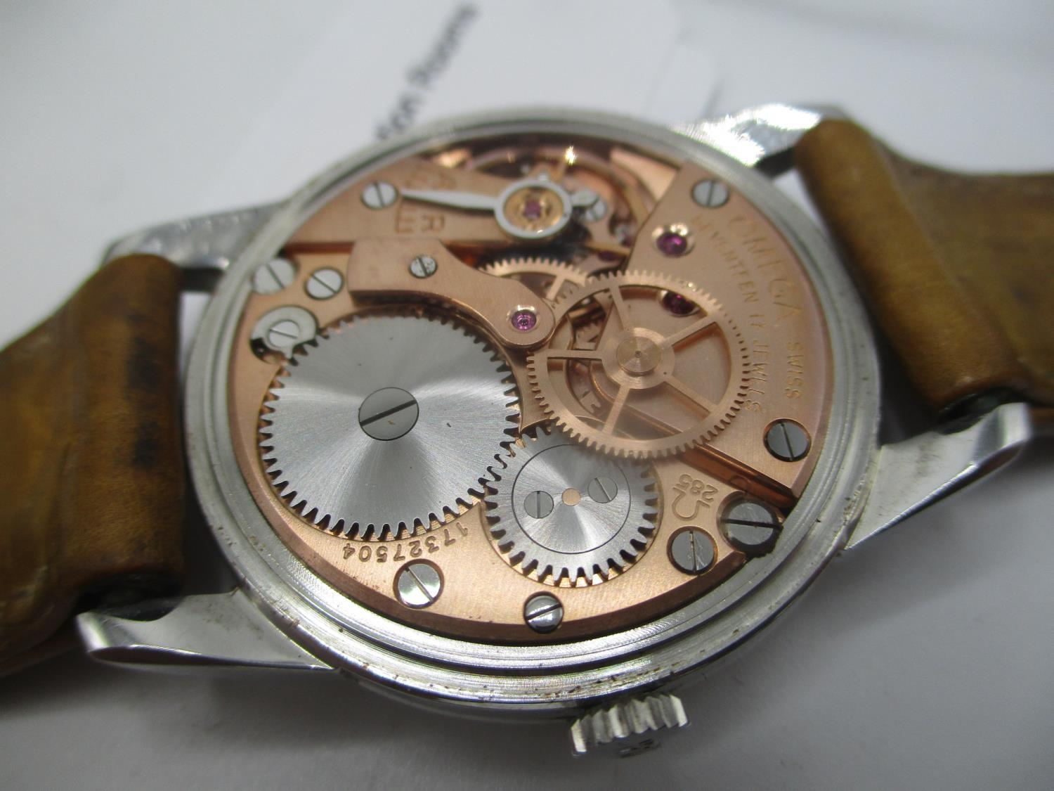 An Omega manual wind, stainless steel gents wristwatch circa 1960, the calibre 285 movement numbered - Image 10 of 13