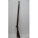 An Enfield percussion service rifle,