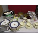 Miscellaneous ceramics, kitchenware and 20th century household items to include a Susie Cooper