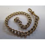 A 9ct gold belcher link bracelet 15.6g