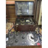 Vintage test equipment, military supply unit OSC tester TMS No 1 MK 11 and a Cambridge instruments