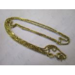 An 18ct gold box link necklace, 5.75g