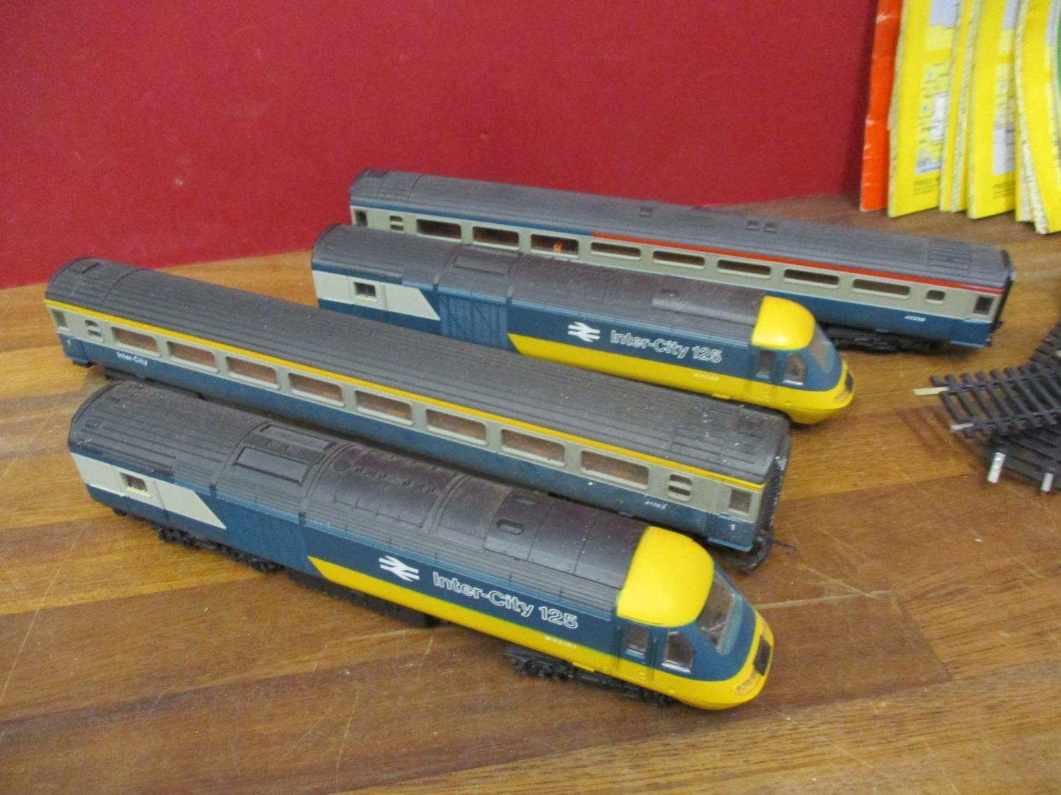 Two toy Intercity 125 engines and two carriages, together with track, a turnstile and vintage - Image 4 of 4