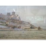 Karl Hayedorn RBA, RI, RSMA,NEA - The Cathedral of Medina landscape watercolour, signed and dated '
