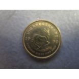 A 1980 1/10 gold Krugerrand coin