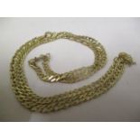 A 9ct gold chain link necklace, 8.5 grams