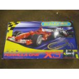 A boxed Scalextric Formula One x 3 set, brand new in sealed box