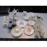 Ceramics to include a Richmond part coffee set, Royal Doulton Brambly Hedge plates and Royal Doulton