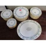 Royal Worcester part dinner service comprising two meat platters, twelve dinner plates, twelve