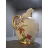 A Royal Worcester blush ewer