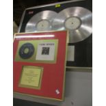 A 1988 presentation disc recognising Tanita Tikarams Ancient Heart album sales and others
