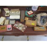 A lot of various games, Doninoes, early 20th century marbles, playing cards and other items