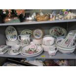 A quantity of Portmeirion Botanical pattern tableware to include various bowls, plates, jugs and