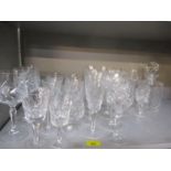 A quantity of glassware to include Waterford