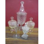 A group of 19th century glassware