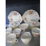 A Royal Crown Derby Poses pattern part teaset