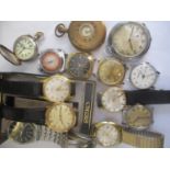 A collection of ten wristwatches to include Sekonda, Letro, Montine, Veilia, Avia etc, also to