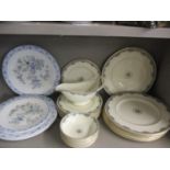 A Royal Doulton Albany part dinner service together with a Royal Doulton Coniston part dinner