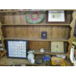 A mixed lot to include a Victorian photograph album with a panelled leather binding, a glass bowls