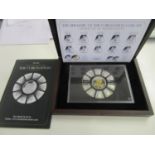 The Heraldry of The Coronation coin set in silver proof