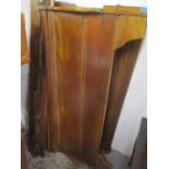 A 20th century walnut sleigh bed frame 37 1/2"h x 65 1/4"w