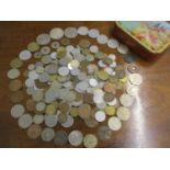 Coins from around the World to include a Maria Theresa, Irish coins, 1920s English silver coins
