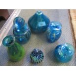 A quantity of Mdina and other decorative glass items