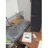 A Sharp The Searcher SC450E stereo and speakers