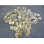 A large quantity of pre 1947 shillings