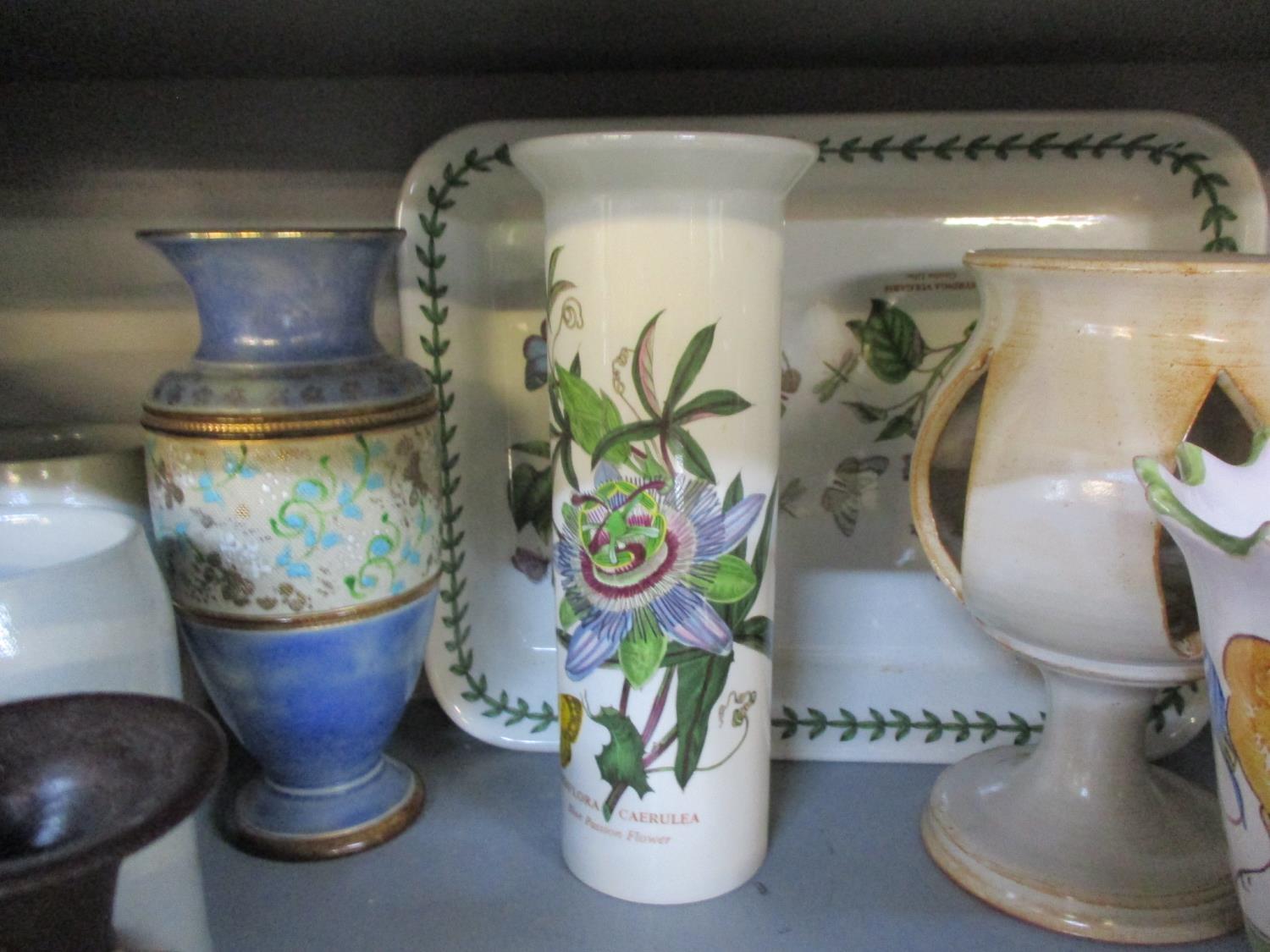 A quantity of early to late 20th century ceramics and pottery to include a Royal Doulton vase A/F, - Image 2 of 2