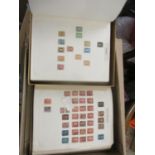 Postage stamps to include a Penny Black, Penny Reds, 19th century French examples and others from
