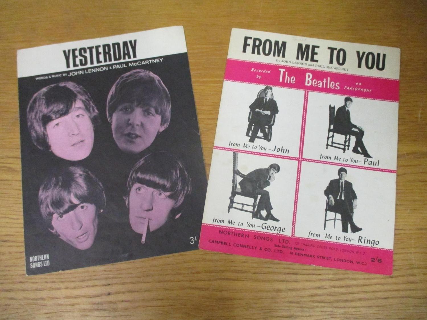 1960s Beatles related music to include words and music to From Me to You and Yesterday