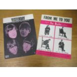 1960s Beatles related music to include words and music to From Me to You and Yesterday