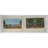 After Jacques Rigaud - a view of the Palace of Triano in the part of Versailles and The Visto