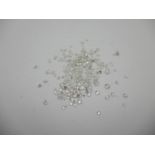 A selection of loose round cut diamonds, 5.48ct total